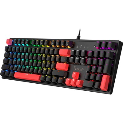 Bloody S510R Customize Mechanical Switch RGB Gaming Keyboard - BLMS Red Switch - Fire Black