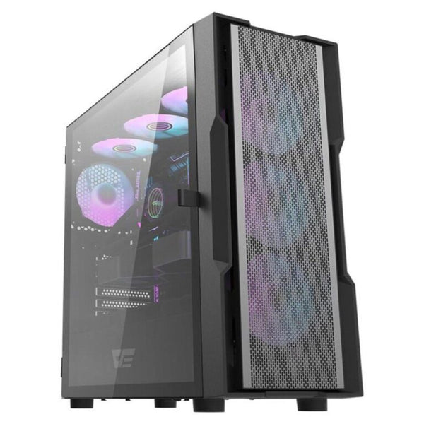 DarkFlash DK431 ARGB Mid-Tower ATX Gaming Case - Black - Gaming Wala Bhai