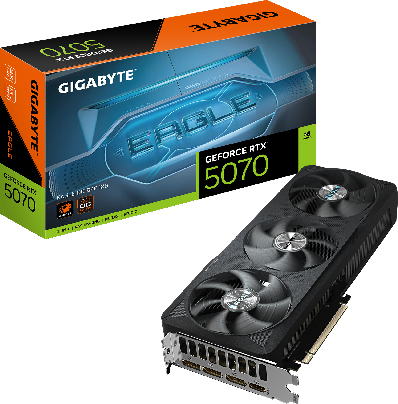 Gigabyte GeForce RTX 5070 EAGLE OC SFF 12GB GDDR7 — product view
