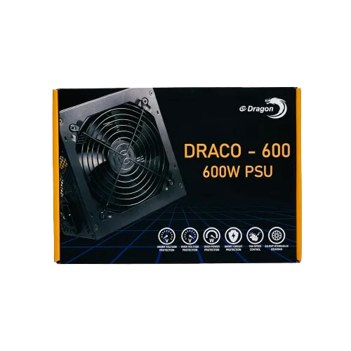 E-Dragon Draco 600W Power Supply - Gaming Wala Bhai