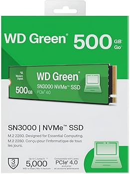 Western Digital WD Green SN3000 500GB NVMe Internal SSD Solid State Drive