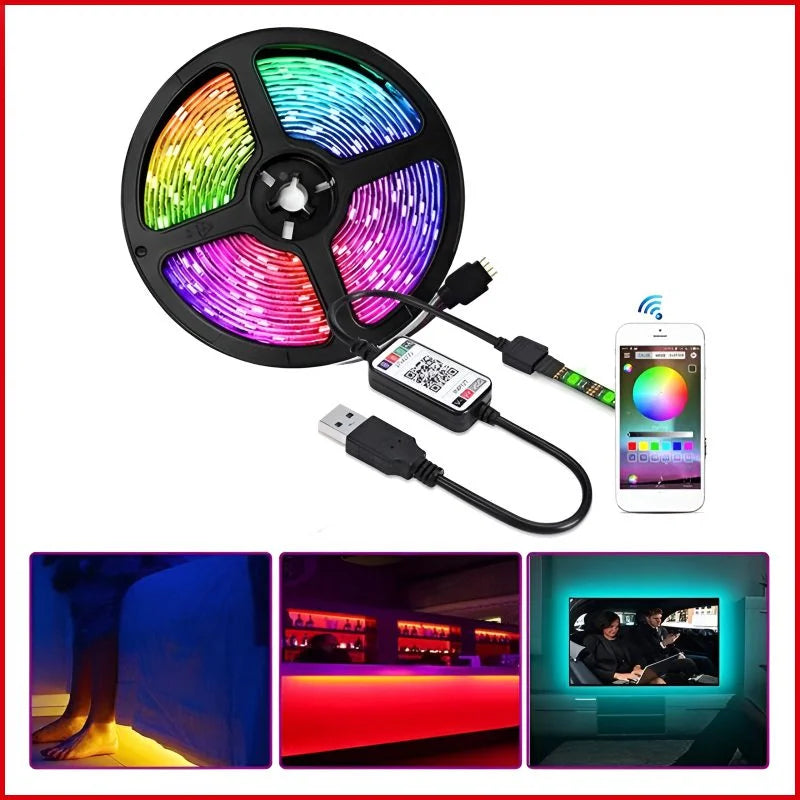 Xtrike-Me HT-5050-B5 Bluetooth V4.2 RGB LED Strip with App Control (5m)