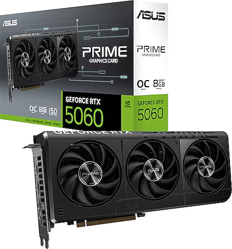 ASUS PRIME GeForce RTX™ 5060 OC Edition | 8GB GDDR7