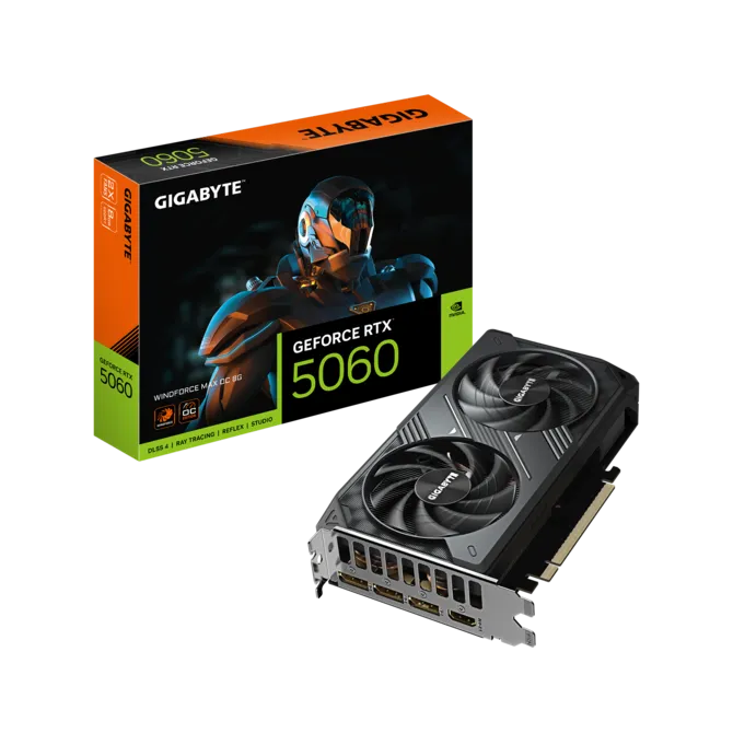 Gigabyte GeForce RTX 5060 Windforce Max OC 8GB Graphics Card