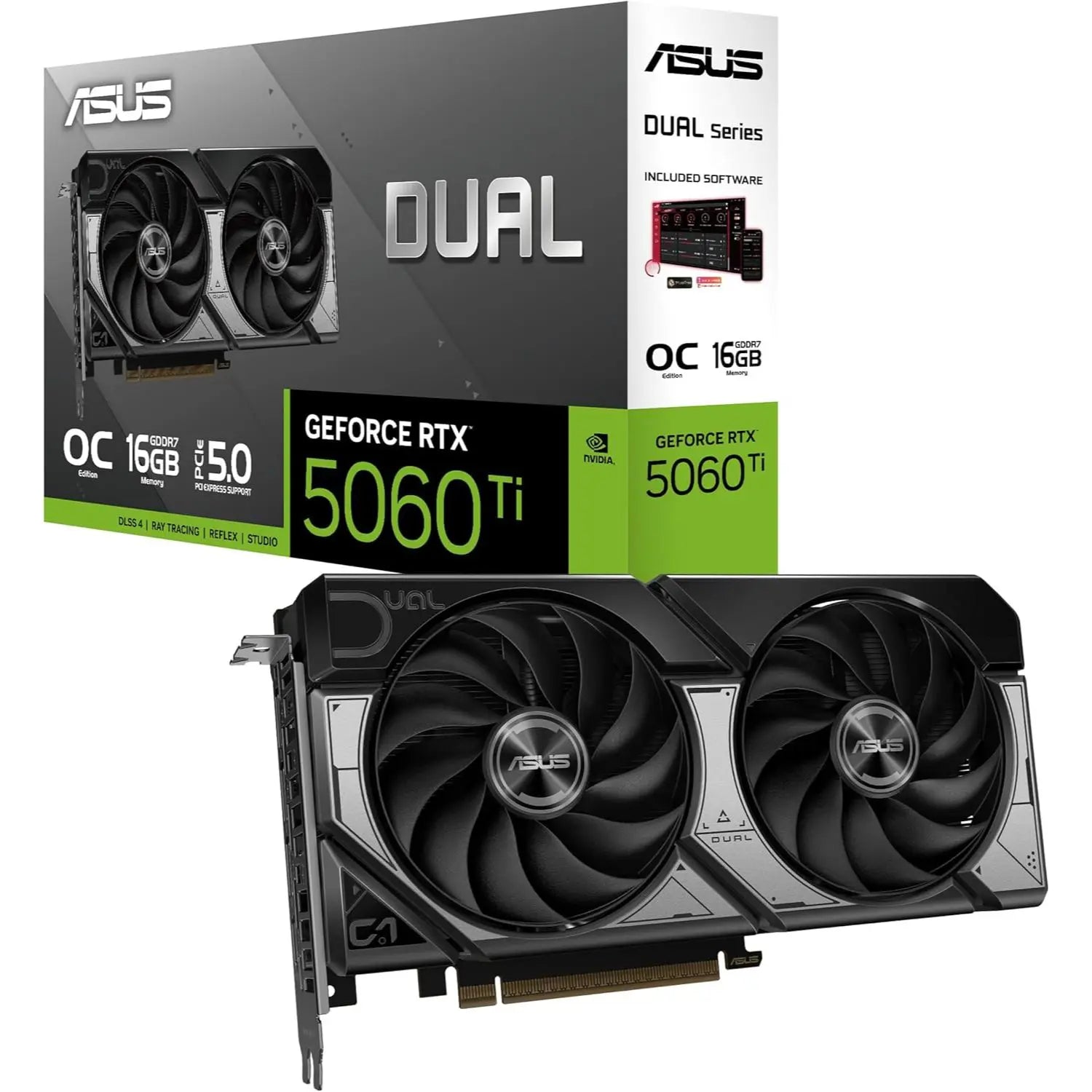ASUS Dual GeForce RTX™ 5060 Ti OC Edition | 16GB GDDR7