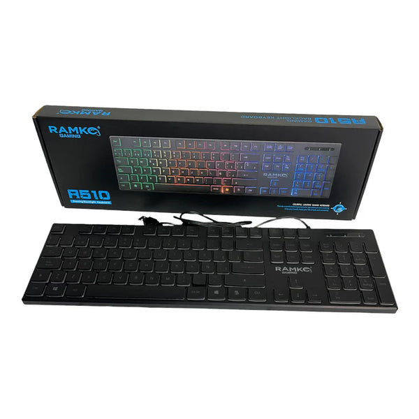RAMKO R510 RGB Gaming Keyboard - Silent & Soft Keys, Backlight Design - Gaming Wala Bhai