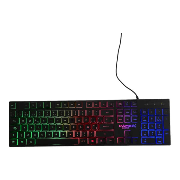 RAMKO R510 RGB Gaming Keyboard – Silent & Soft Keys, Backlight Design