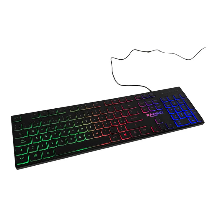 RAMKO R510 RGB Gaming Keyboard – Silent & Soft Keys, Backlight Design