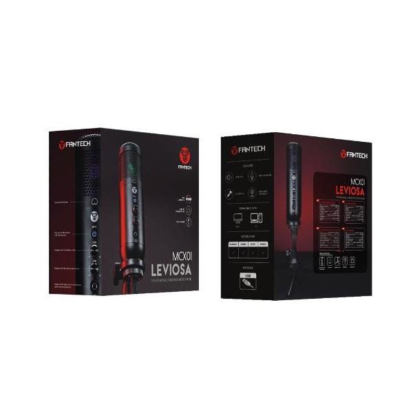Fantech Leviosa MCX01 RGB USB Condenser Gaming Streaming Microphone