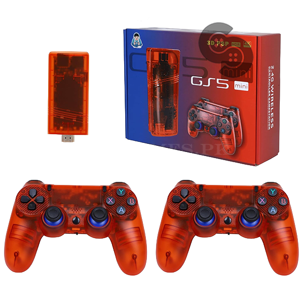 Game Stick GS5 mini 4K Console 64GB with Dual Wireless Controllers – 30000 Games