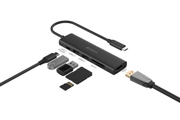 A4Tech DST-60C Docking Station Type-C 6 Ports 60Hz 4K HDMI