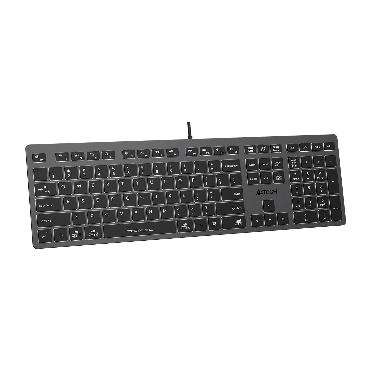 A4Tech FX60 Scissor Switch Backlit Keyboard