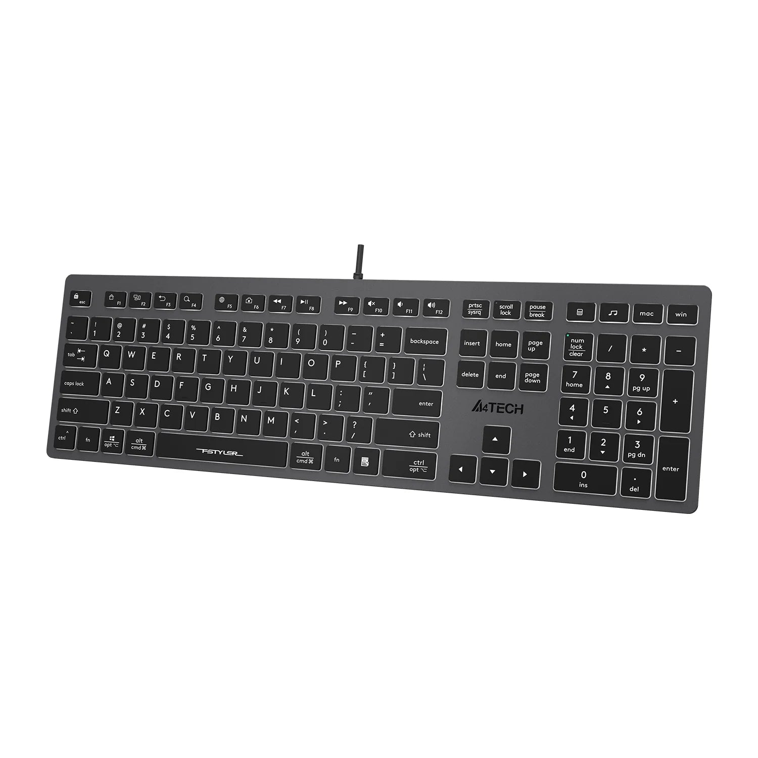 A4Tech FX60 Scissor Switch Backlit Keyboard