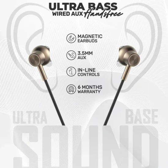 Amaze Ultra Bass Wired Aux Handsfree | A690