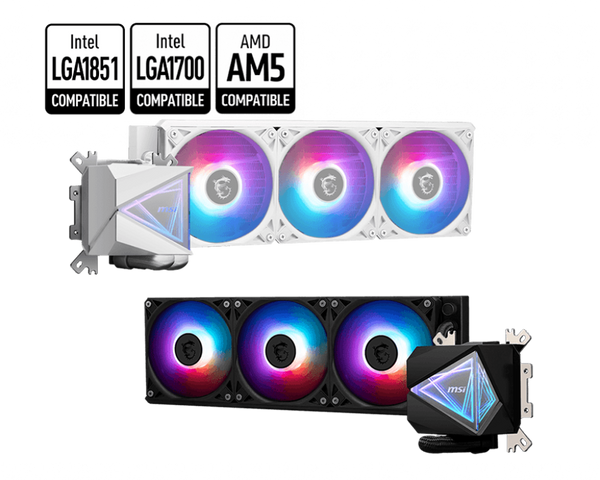 MSI MAG CoreLiquid I360 Black AIO ARGB CPU Liquid Cooler - Gaming Wala Bhai