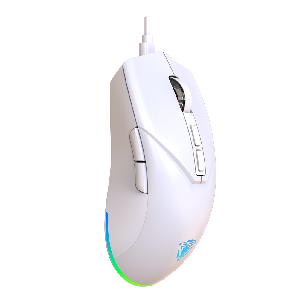 JEDEL GM700 RGB 7D Gaming Mouse White Color