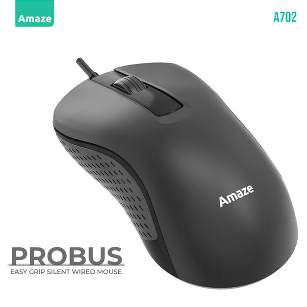 Amaze Probus Silent Click Wired Mouse | A702