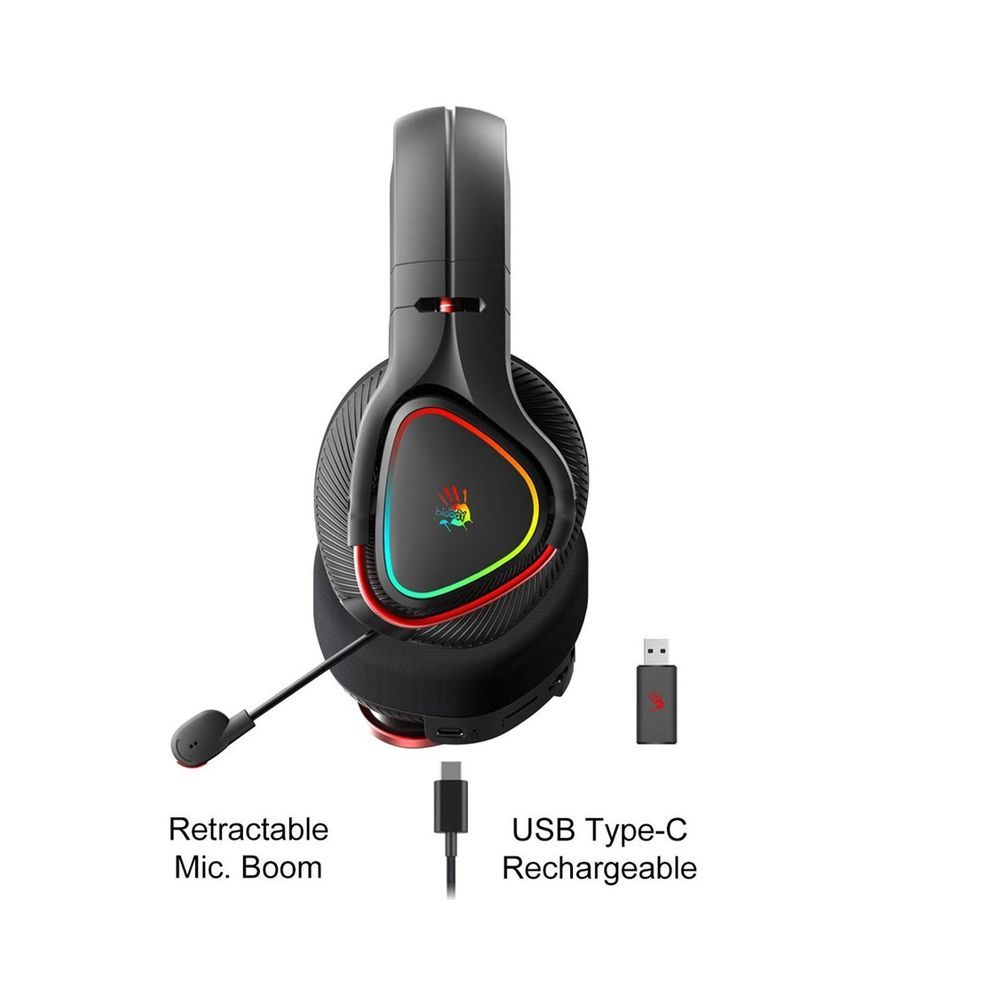Bloody MR710 RGB Wireless Gaming Bluetooth Headset | Black