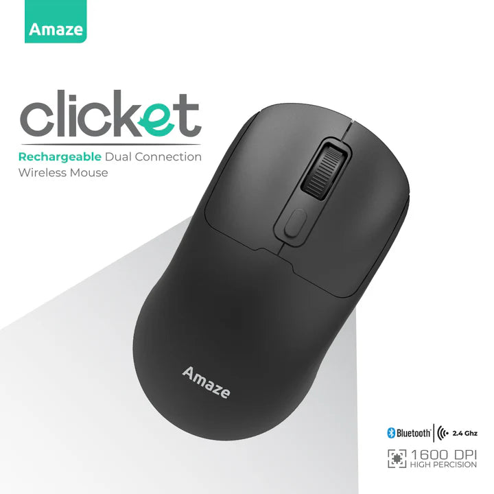 Amaze Clicket Dual Wireless Rechargeable Mouse | A712
