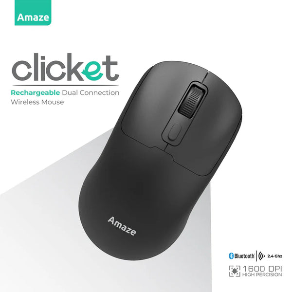 Amaze Clicket Dual Wireless Rechargeable Mouse | A712
