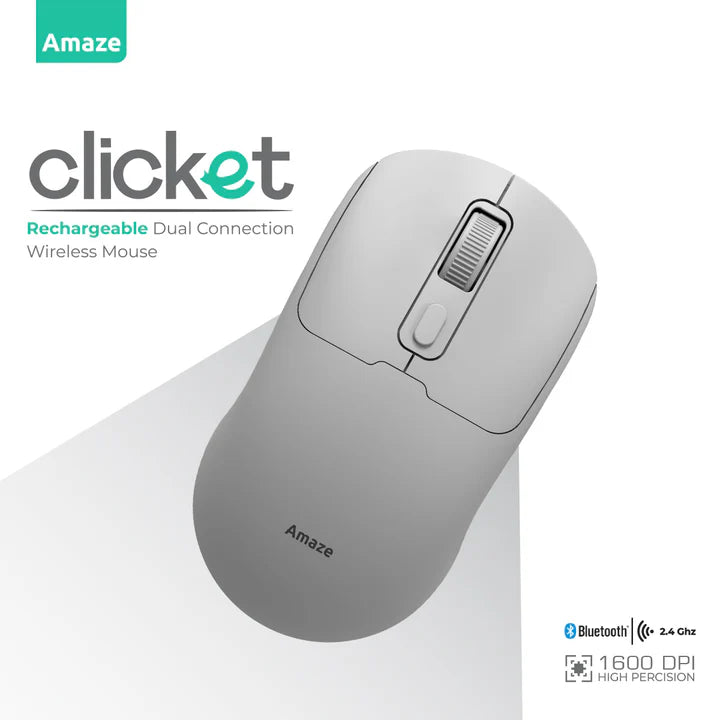 Amaze Clicket Dual Wireless Rechargeable Mouse | A712