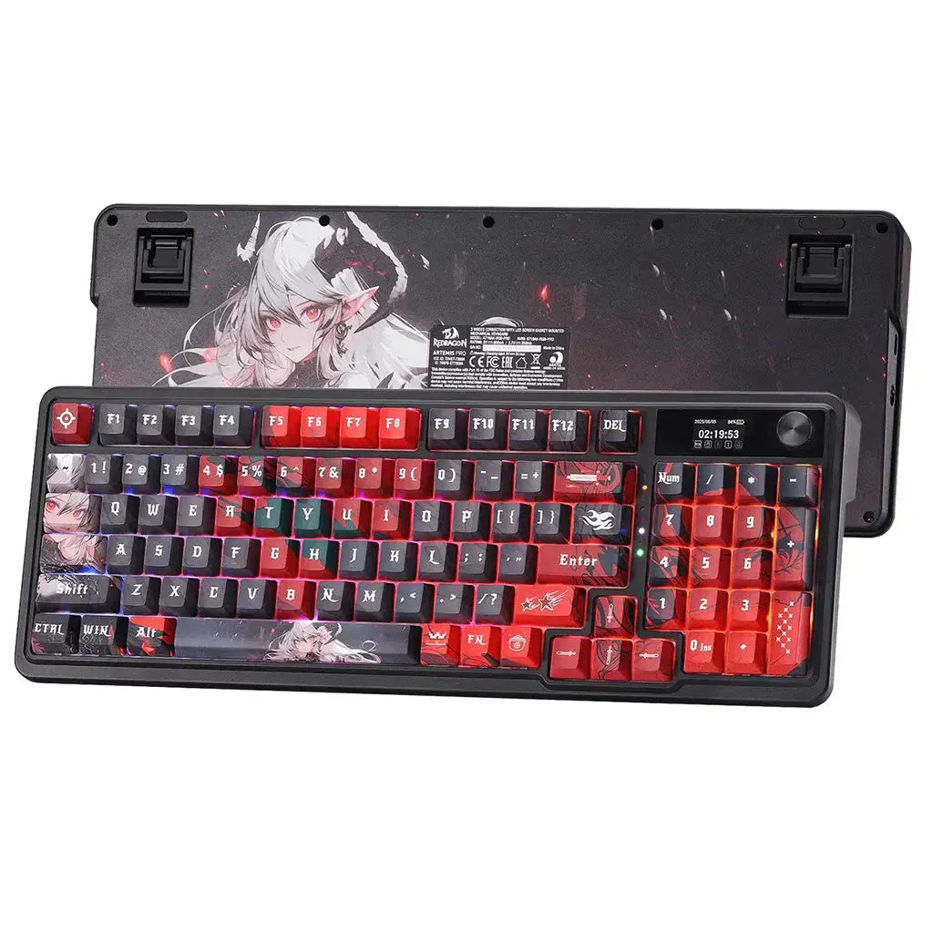 Redragon K719ak ARTEMIS PRO Wireless Gasket Hype Screen Anime Keyboard