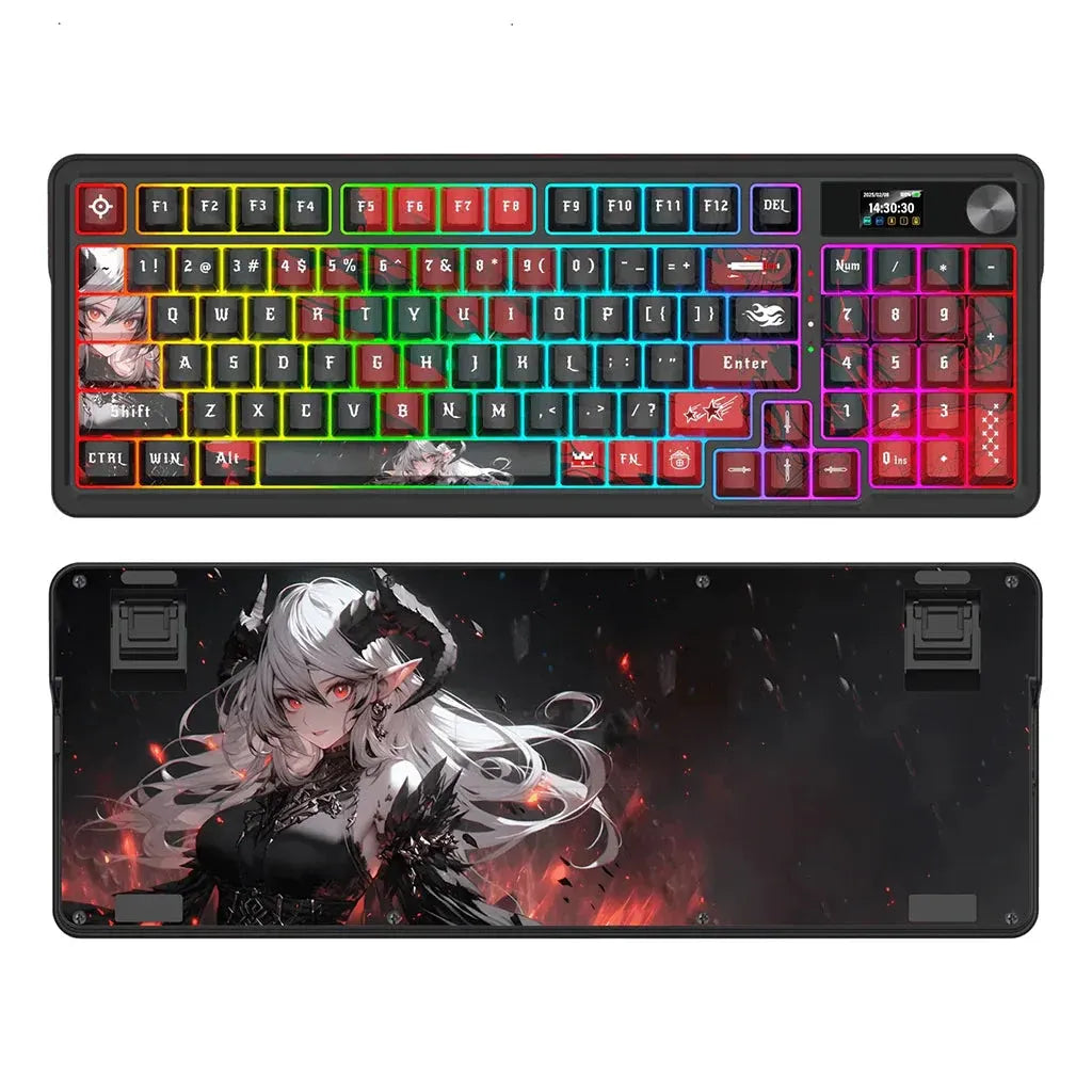 Redragon K719ak ARTEMIS PRO Wireless Gasket Hype Screen Anime Keyboard