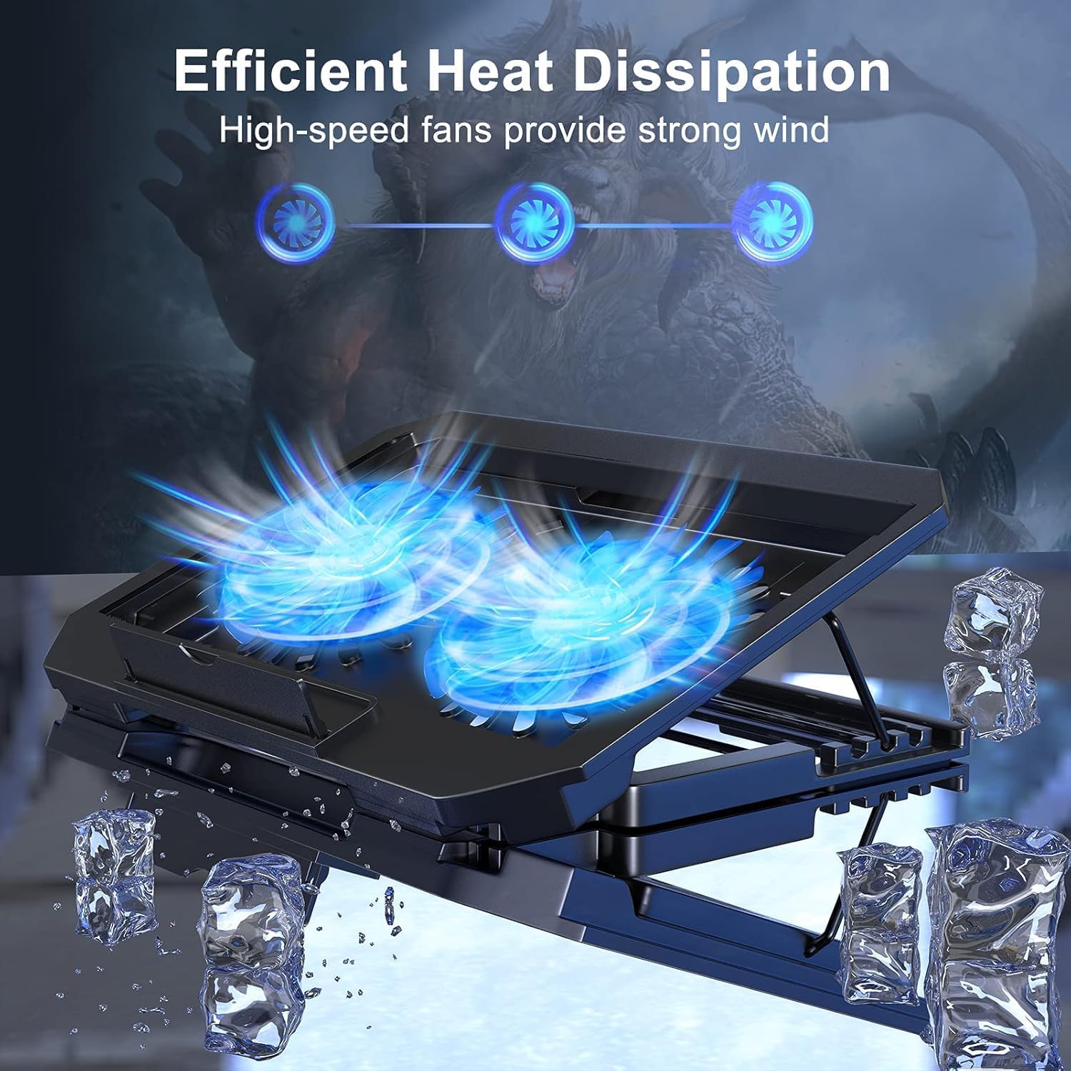 Xtrike Me FN818 laptop cooling pad detail