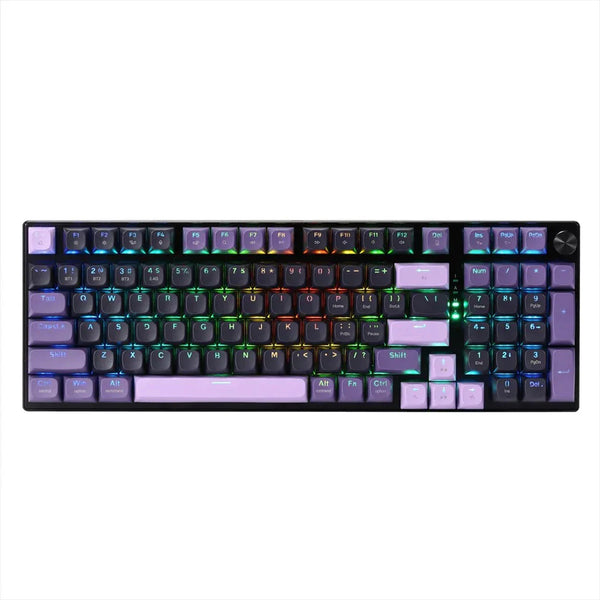 Redragon DHARMA K740 PRO Tri-Mode Mechanical Keyboard with Mambo Switches (Black & Purple) - Gaming Wala Bhai