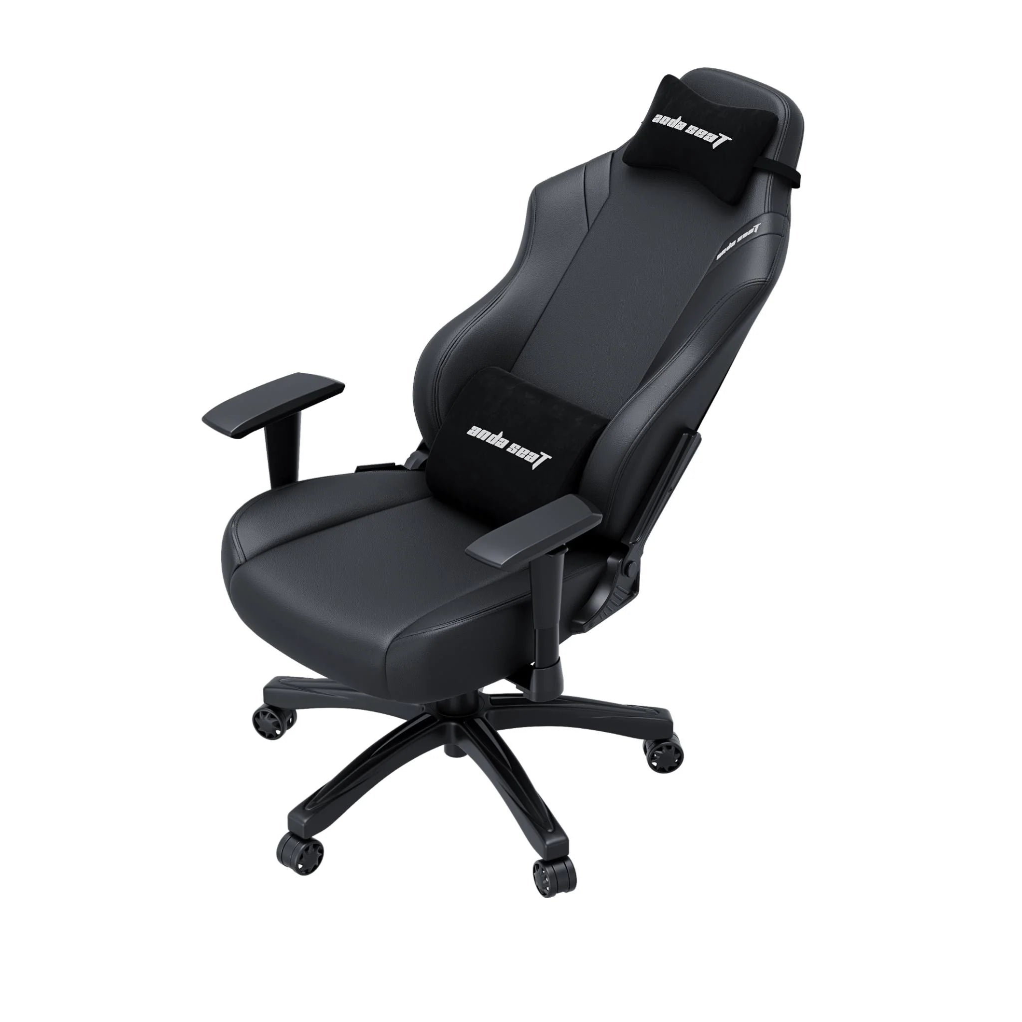 AndaSeat Luna Ergonomic Gaming Chair – Black/Black & Red/Grey (Leather/Fabric)