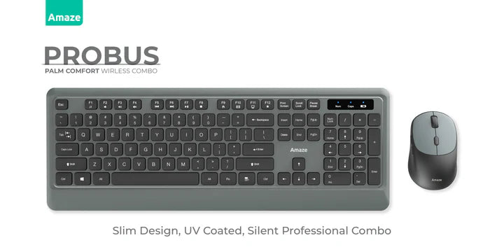 Amaze Probus Palm Comfort Wireless Keyboard & Mouse Combo | A745