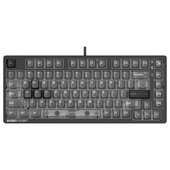 Bloody MS76 Hall Effect Magnetic Gaming Keyboard,RGB, Wired, Stellar Black - Gaming Wala Bhai