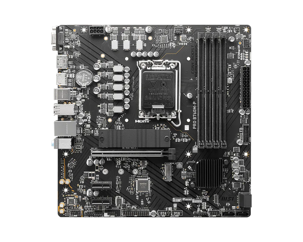 MSI PRO B760M-P DDR5 LGA 1700 mATX Motherboard