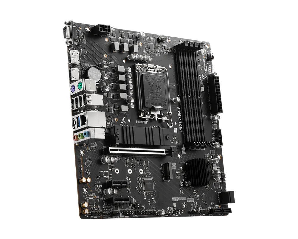 MSI PRO B760M-P DDR5 LGA 1700 mATX Motherboard