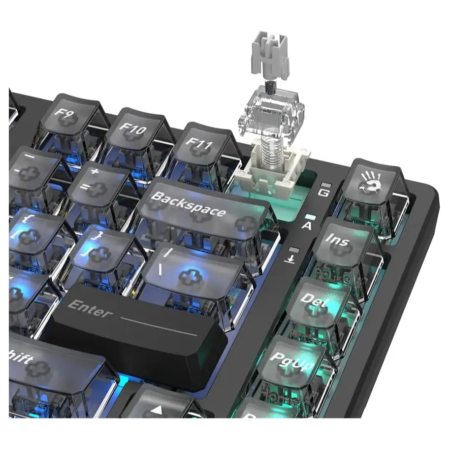 Bloody MS76 Hall Effect Magnetic Gaming Keyboard,RGB, Wired, Stellar Black