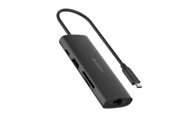 A4Tech DST-80C | USB-C Docking Station, Multi-Port Hub, 4K HDMI, Fast Data Transfer, Power Delivery