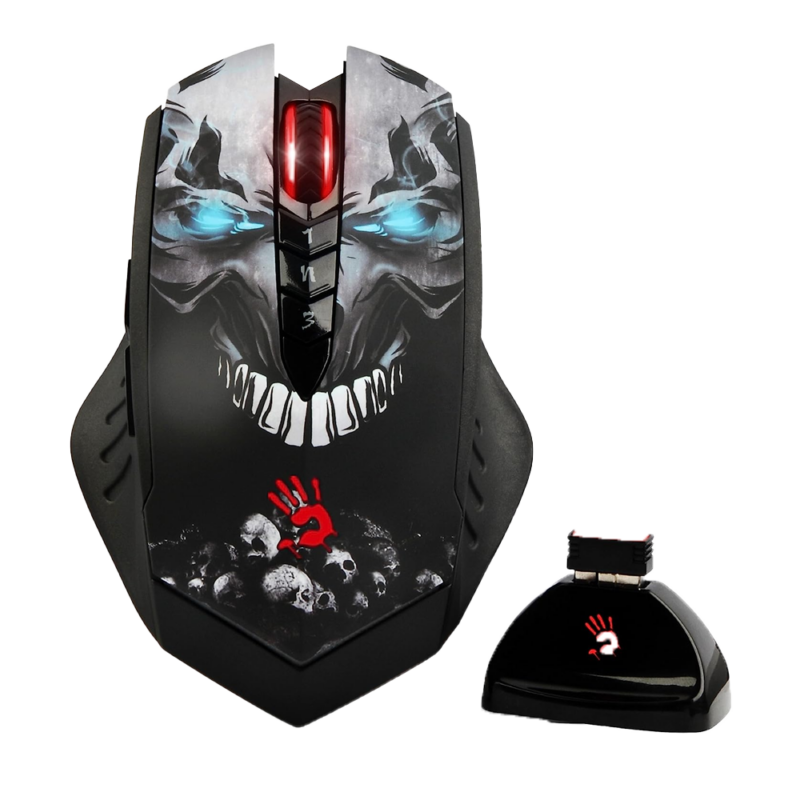 Bloody R80 Rechargeable Wireless Gaming Mouse (Skull)