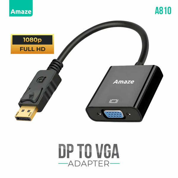 AMAZE DP TO VGA ADAPTER | A810 - Gaming Wala Bhai