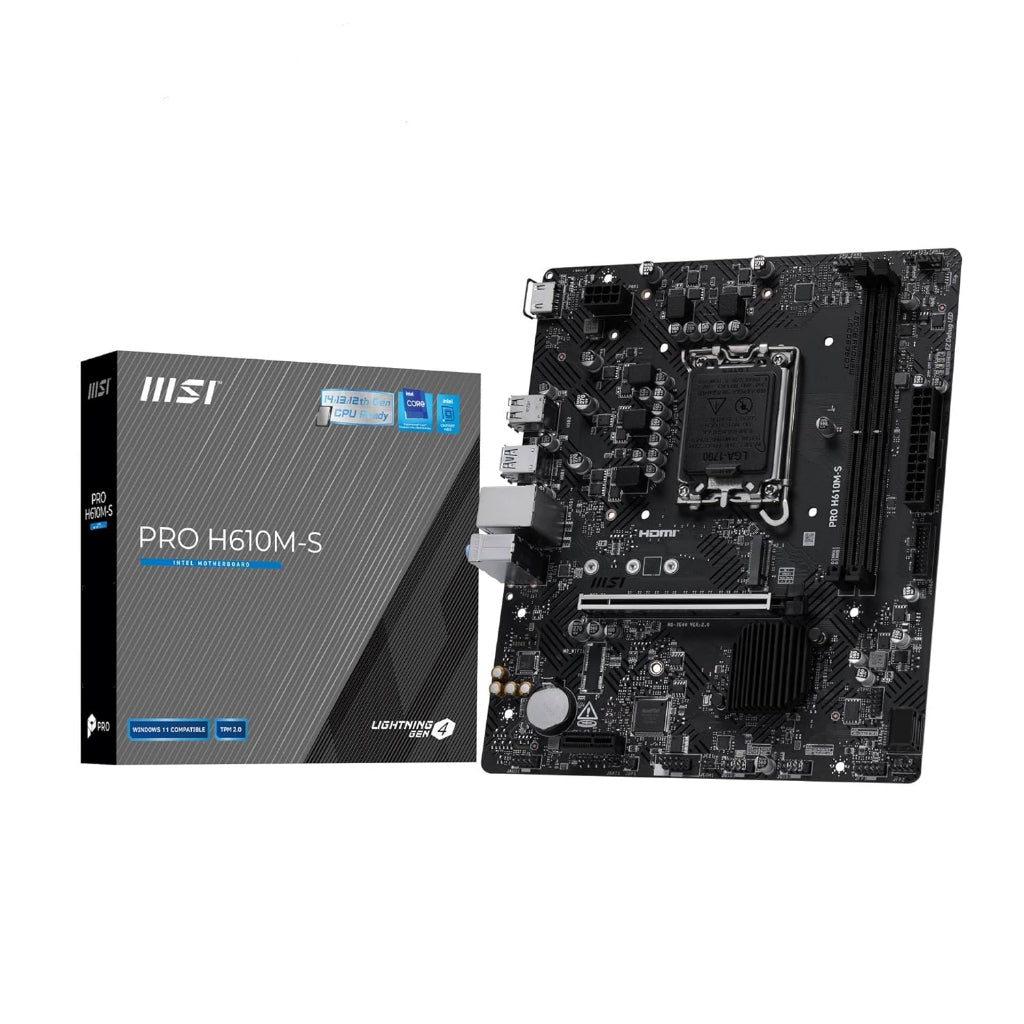 MSI PRO H610M-S DDR5 LGA 1700 Motherboard product image