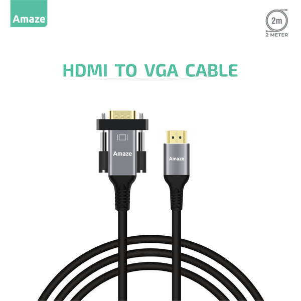 AMAZE HDMI TO VGA Cable | A825 - Gaming Wala Bhai