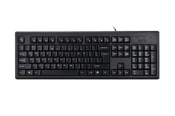 A4Tech KR-83 ComfortKey FN Keyboard, FN Hot Keys,Laser Inscribed Keys, Adjustable Height