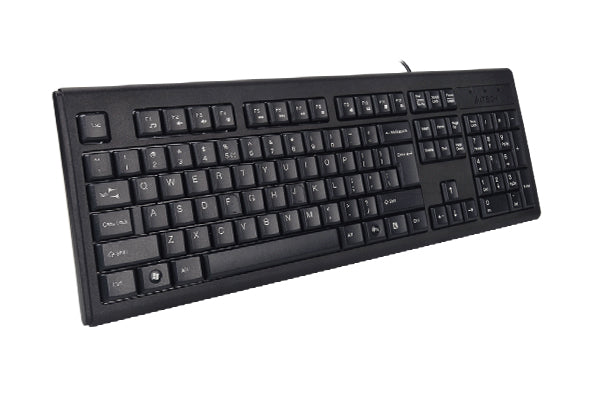 A4Tech KR-83 ComfortKey FN Keyboard, FN Hot Keys,Laser Inscribed Keys, Adjustable Height