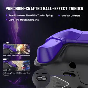 PXN P5 8K Wireless Gaming Controller, 3-Mode(2.4G/BT/SW), for PC, Switch, Android, iOS