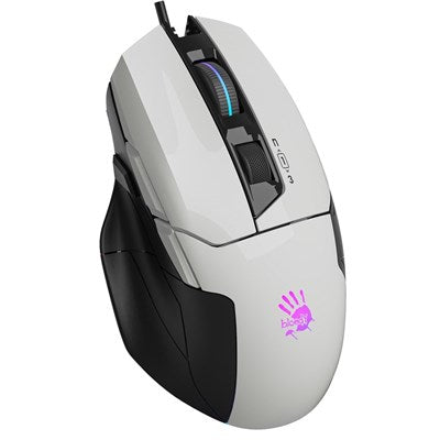 Bloody W70 Max RGB Gaming Mouse | Panda White & Stone Black - Gaming Wala Bhai