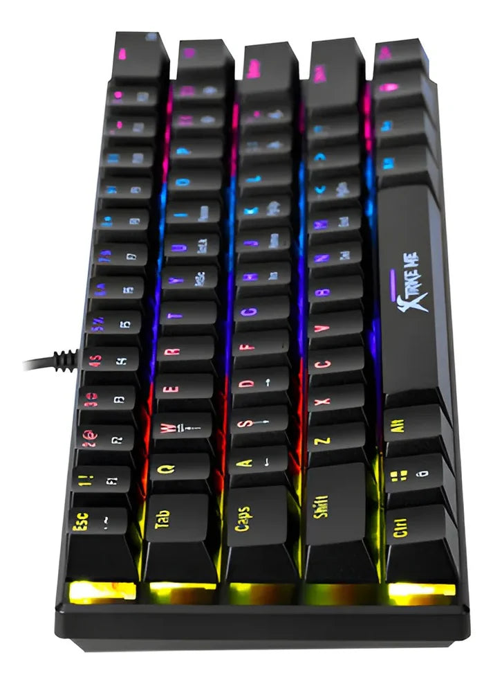 Xtrike Me Gk-916 Rainbow Switch Lights Mechanical Gaming Keyboard 61 Keys