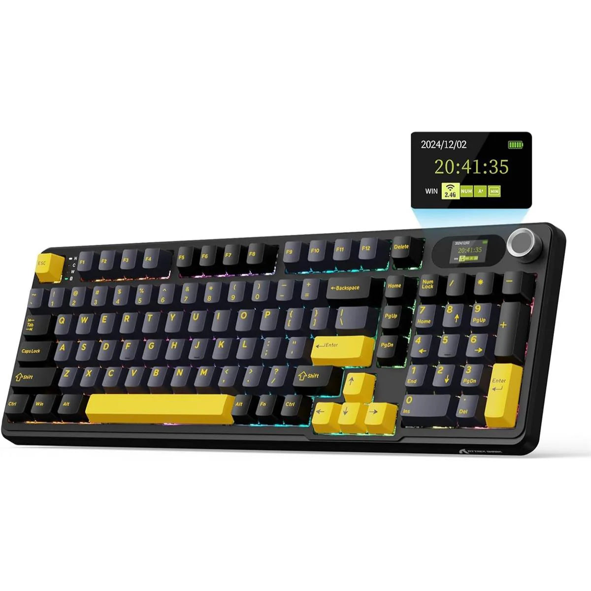 ATTACK SHARK X98Pro Wireless Mechanical RGB Gaming Keyboard –Night Black
