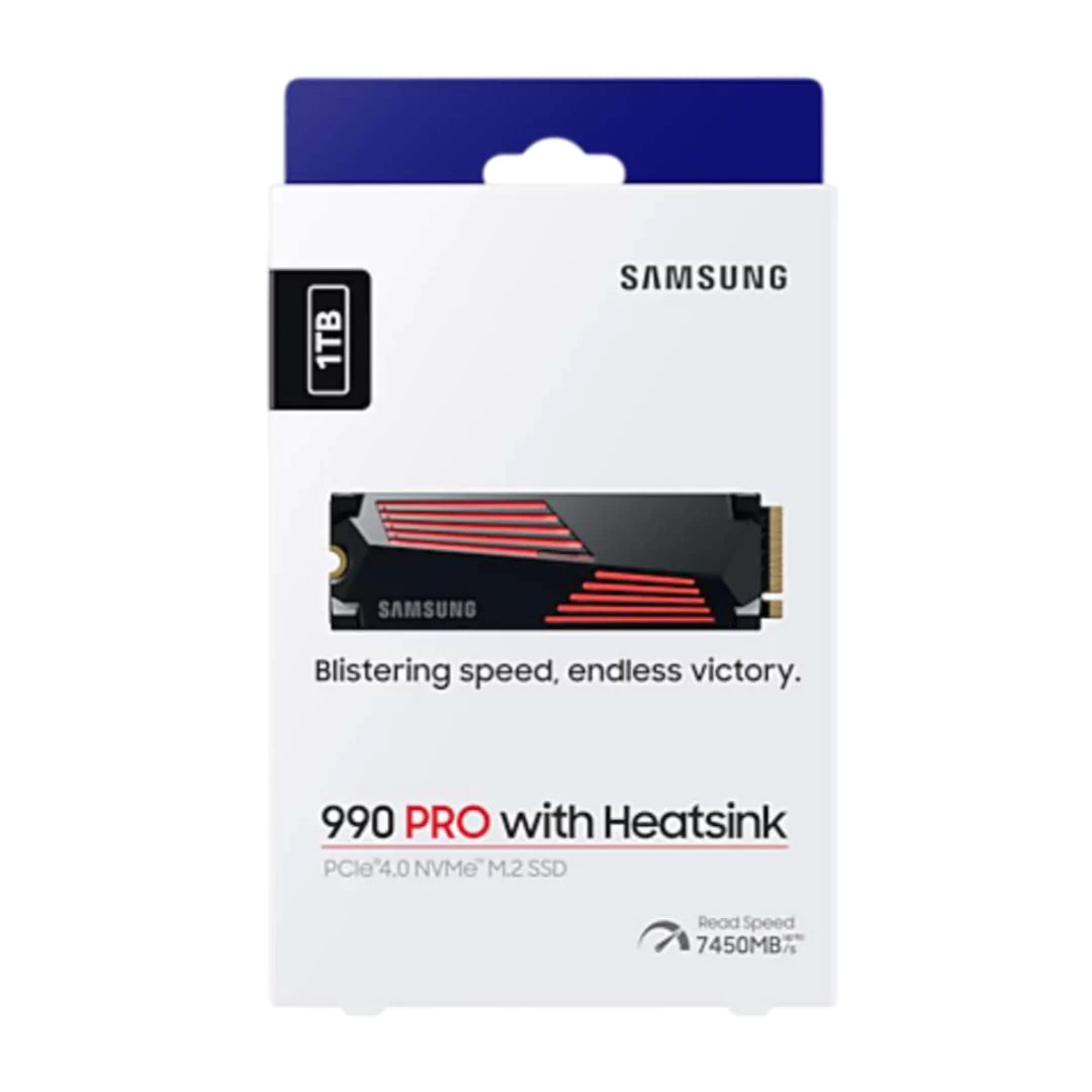 Samsung 990 PRO with Heatsink 1TB PCIe® 4.0 NVMe™ M.2 (2280) SSD