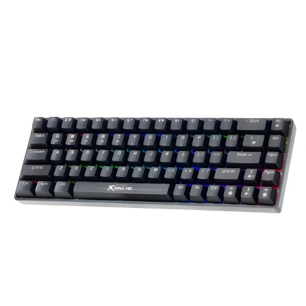 Xtrike Me Gk-995w 68 Keys Wireless 2.4g Bt5.2 Tri Mode Gaming Mechanical Keyboard Black