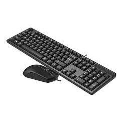 A4Tech 3330N Wireless Desktop Set - Sleek Black Keyboard & Mouse Combo