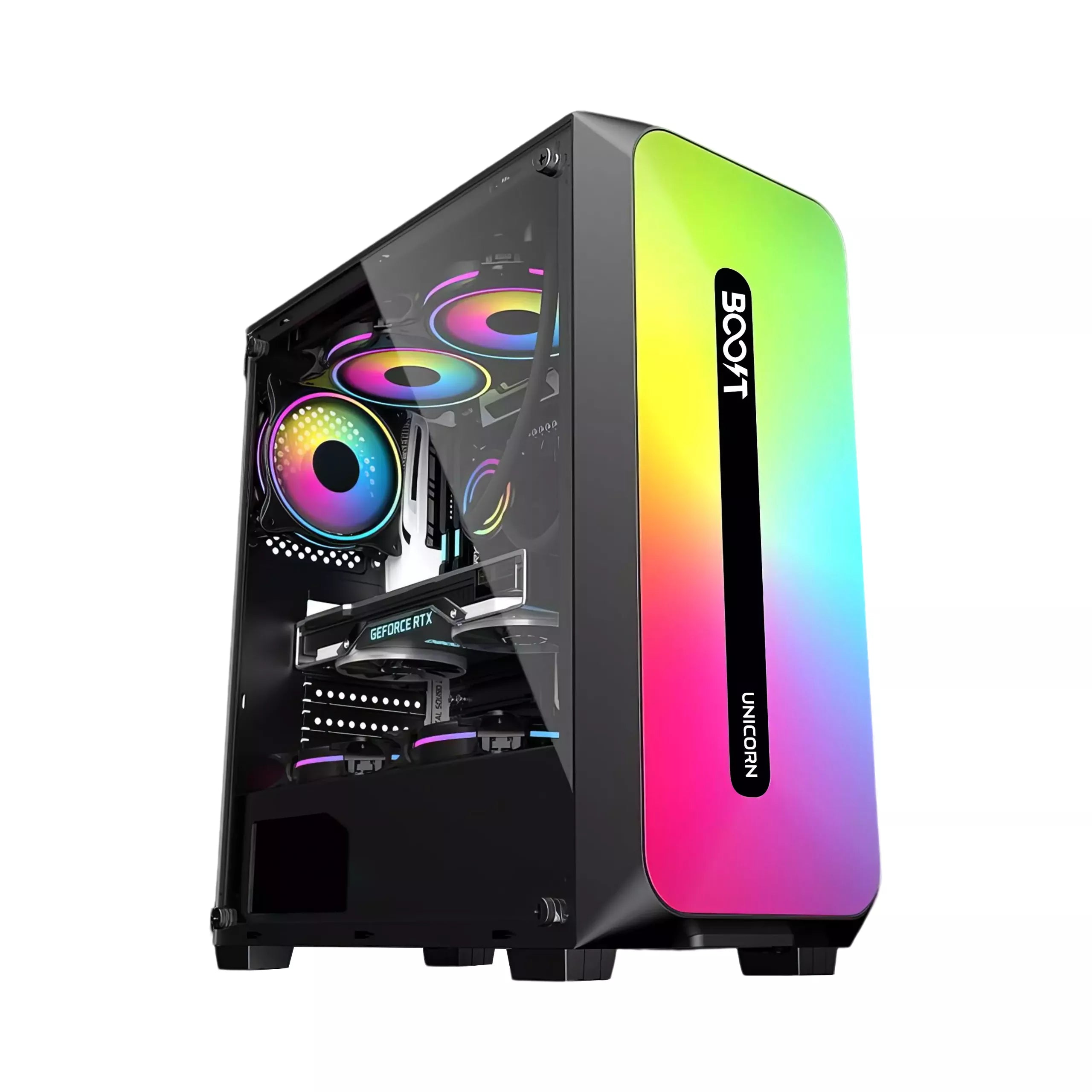 Boost Unicorn With 3 ARGB Fans Gaming Case